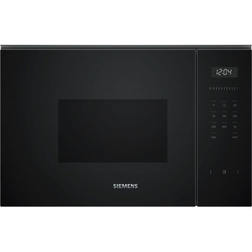 Siemens iQ500 BF525LMB1 microondas Negro Solo microondas Integrado 20 L 800 W