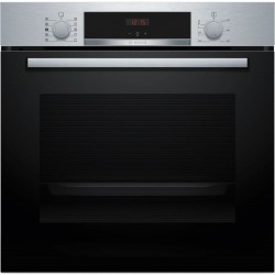 Bosch Serie 4 HQA514ES3 horno 71 L 3400 W A+ Negro, Acero inoxidable