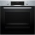 Bosch Serie 4 HQA514ES3 horno 71 L 3400 W A+ Negro, Acero inoxidable