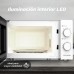 Grunkel MW-20EASY microondas Blanco, Negro Solo microondas Encimera 20 L 700 W