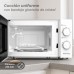 Grunkel MW-20EASY microondas Blanco, Negro Solo microondas Encimera 20 L 700 W