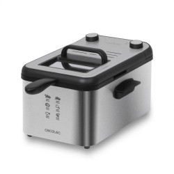 Cecotec CleanFry Infinity 3000 Sencillo 5,6 L Independiente 2400 W Freidora Negro, Acero inoxidable
